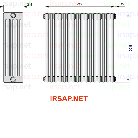 Радиатор IRSAP Tesi 61800/16 T22 CL 01